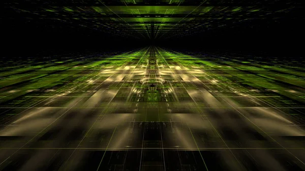 Абстрактный Сервер Цод Бизнес Технологии Размытые Полигональное Геометрическое Пространство Рендеринг — стоковое фото