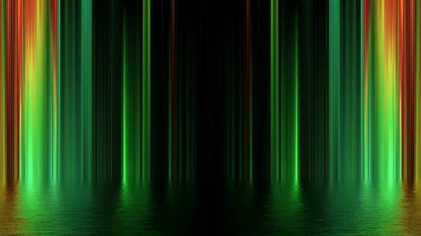Gelecekçi Gösteri Konsepti Boş Gösteri Sahnesi Soyut Geometrik Parıltılı Neon — Stok fotoğraf