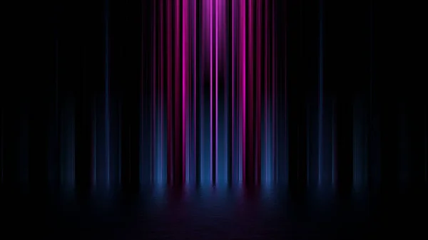 Futuristic Showcase Concept Empty Show Scene Abstract Geometric Glow Neon — Stock Photo, Image