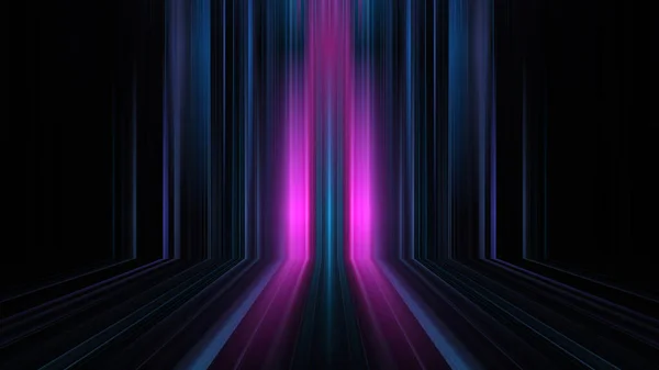 Футуристическая Концепция Витрины Пустая Сцена Абстрактный Геометрический Светящийся Неоновый Фон — стоковое фото