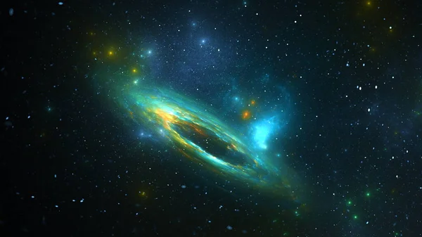 Γαλαξίας Αστέρια Πλανήτες Συμπλέγματα Αστέρων Χρωματιστά Σύννεφα Αερίου Αφηρημένο Χώρο — Φωτογραφία Αρχείου