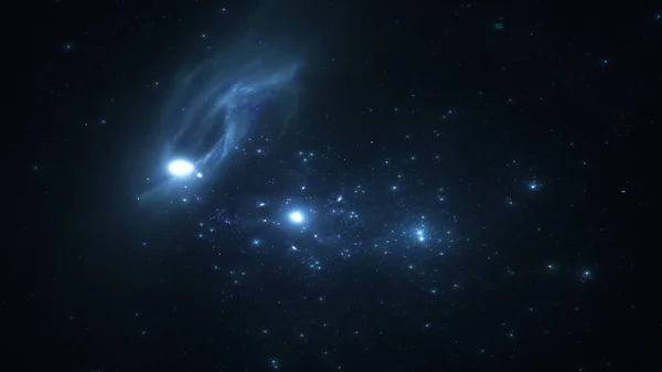 Γαλαξίας Αστέρια Πλανήτες Συμπλέγματα Αστέρων Χρωματιστά Σύννεφα Αερίου Αφηρημένο Χώρο — Φωτογραφία Αρχείου