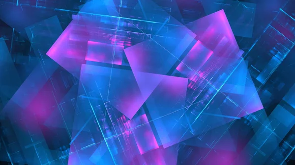 Abstrakt Glödande Geometrisk Bakgrund Modern Digital Teknik Ett Inslag Design — Stockfoto