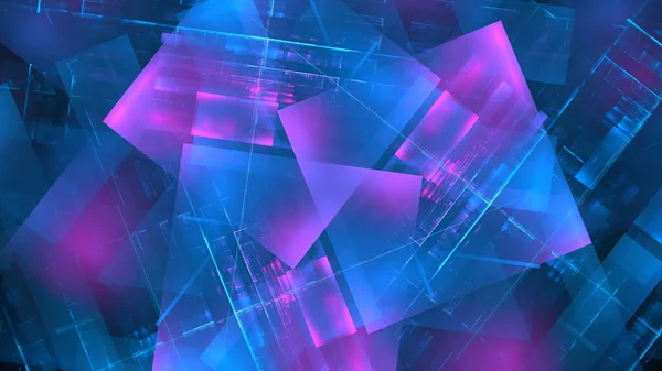 Abstracte Gloeiende Geometrische Achtergrond Moderne Digitale Technologieën Een Element Van — Stockfoto