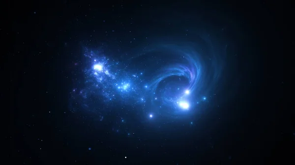 Космический Фон Звёзд Галактик Тёмная Бесконечная Вселенная Сияющими Звездами Созвездиями — стоковое фото