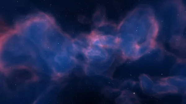 Kozmikus Köd Űrben Csillagok Galaxisok Között Gázpor Felhők Ködben Világűrben — Stock Fotó