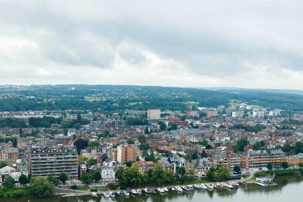 Панорамный Вид Город Намюр Валлония Бельгия Летом — стоковое фото