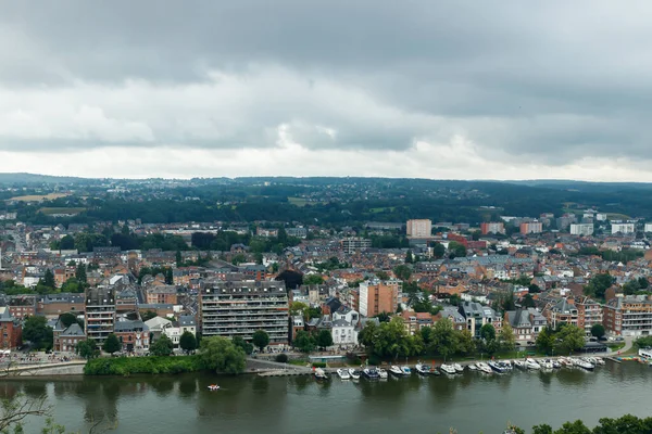 夏季比利时瓦隆尼亚Namur市全景 — 图库照片