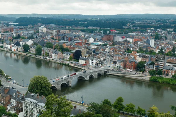夏季比利时瓦隆尼亚Namur市全景 — 图库照片