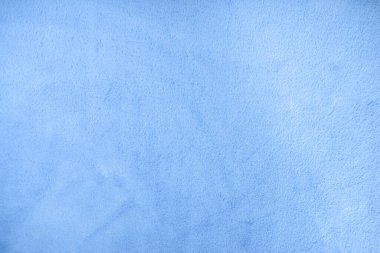 Mavi kürk arka plan. Beyaz kabarık arka plan, halı, yatak örtüsü yüzeyi 