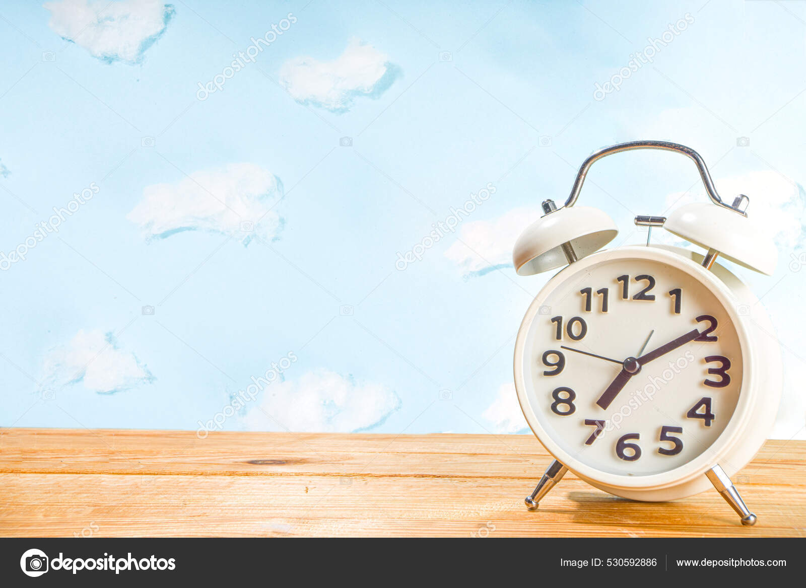 Circadian Rhythms White Alarm Clock Night Day Backgrounds Flatlay Copy