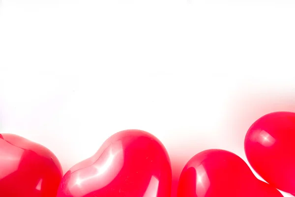Dia Dos Namorados Doce Feriado Fundo Com Balões Forma Coração — Fotografia de Stock