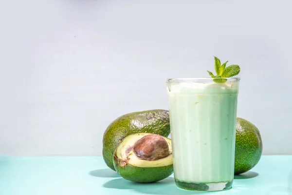 Une Collation Verte Saine Vegan Non Laitier Cocktail Diète Cétone — Photo