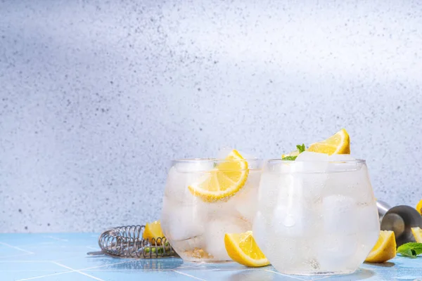 Κρύο Νερό Αποτοξίνωσης Λεμόνι Έγχυμα Εσπεριδοειδών Ξινή Γλυκιά Mocktail Λεμονάδα — Φωτογραφία Αρχείου