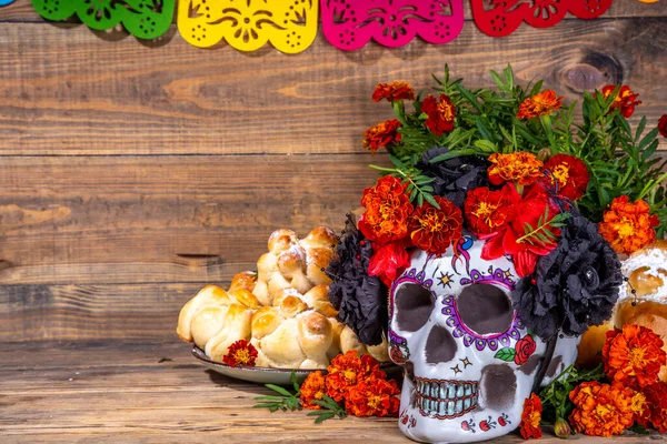Spaanse Mexicaanse Traditionele Vakantie Herfst Festival Dag Van Doden Dia — Stockfoto