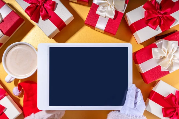 Venta Navidad Hacer Lista Deseos Regalos Preparación Para Concepto Navidad — Foto de Stock