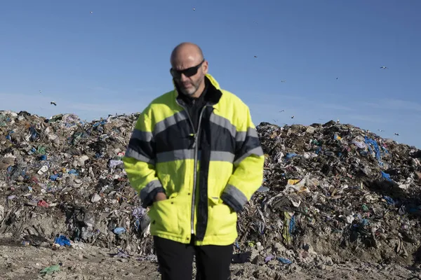 Werknemer Stortplaats — Stockfoto