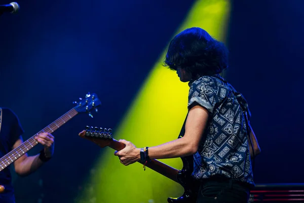 Guitarist Performing Live Concert — Stock Photo, Image