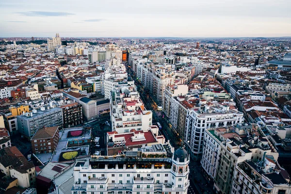 Panoramablick Auf Die Stadt Madrid Spanien — Stockfoto
