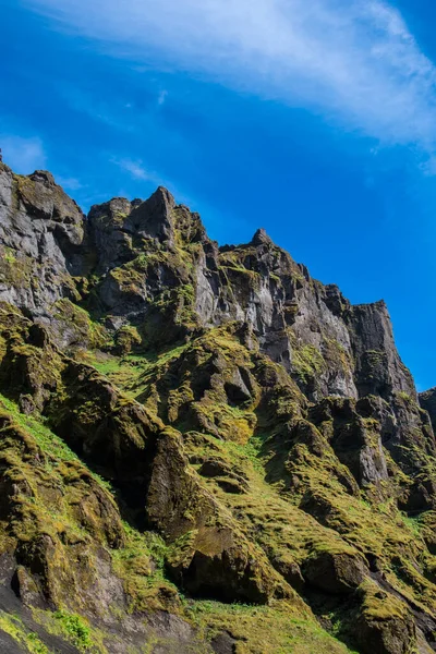 Prachtige Rotsformaties Van Thakgil Canyon Het Zuiden Van Ijsland — Stockfoto