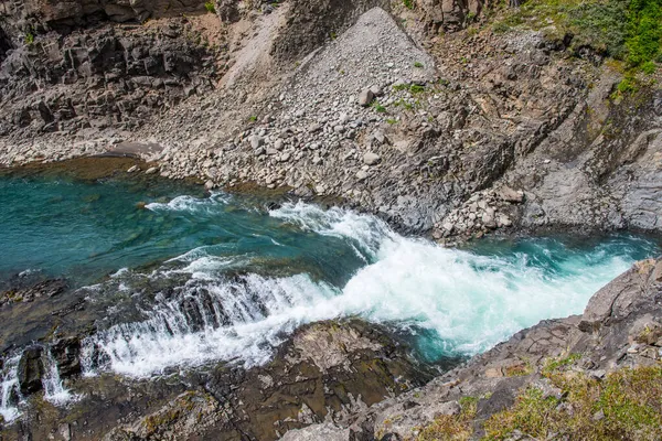 Den Magnifika Studlagil Kanjon Bildas Jokulsa Floden Jokuldalur Valley Island — Stockfoto