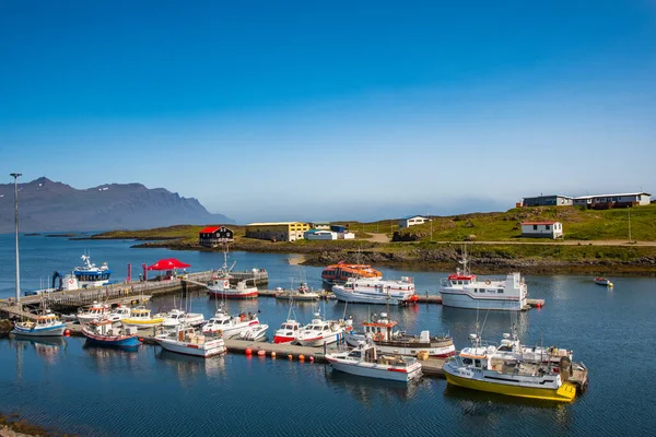 Djupivogur冰岛 7月18日 2021年 冰岛东部Djupivogur港的船只 — 图库照片