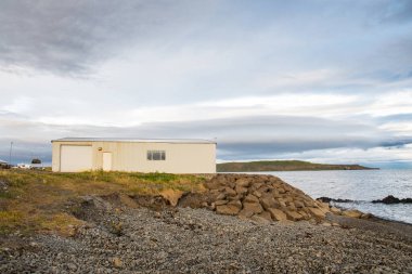 Kuzey İzlanda Strandir 'de Drangsnes Köyü