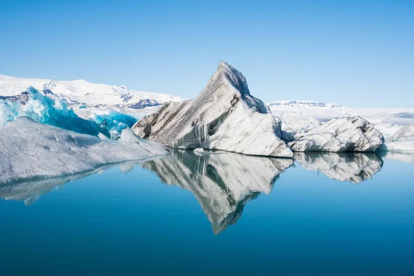 Laguna Glaciar Jokulsarlon Sur Islandia Soleado Día Primavera —  Fotos de Stock