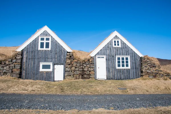 Das Alte Bauernhaus Von Sel Den Hügeln Von Skaftafell Nationalpark — Stockfoto
