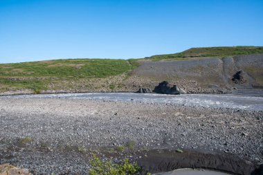 Jokulsa Nehri Jokulsargljufur Kanyonu Kuzey İzlanda Vatnajokull Ulusal Parkı