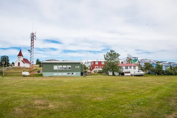 Dorp Hrisey Eyjafjordur Noord Ijsland — Stockfoto