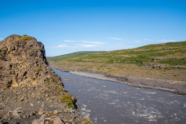 Fluss Jokulsa Der Schlucht Jokulsargljufur Vatnajokull Nationalpark Nordisland — Stockfoto