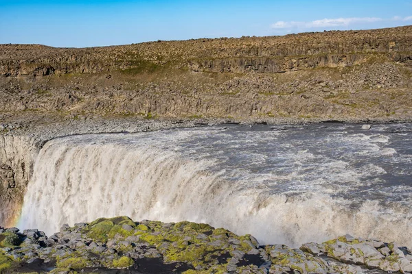 Wasserfall Dettifoss Fluss Jokulsa Jokulsargljufur Nordisland — Stockfoto