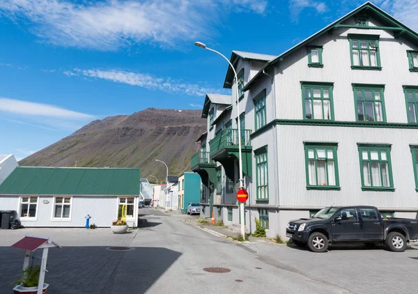 Ciudad Isafjordur Los Fiordos Del Oeste Islandia —  Fotos de Stock