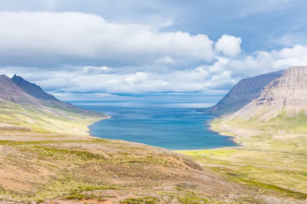 Vista Sul Fiordo Veidileysufjordur Strandir Nell Islanda Occidentale — Foto Stock