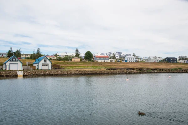 Pueblo Hrisey Eyjafjordur Islandia Del Norte —  Fotos de Stock