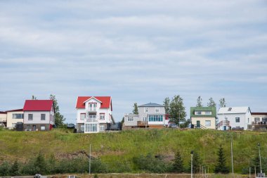 Kuzey İzlanda 'daki Husavik kasabasına bakın
