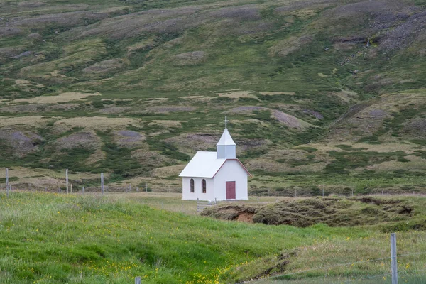 Eglise Eiriksstadakirkja Jokuldalur Dans Campagne Rurale Est Islande — Photo