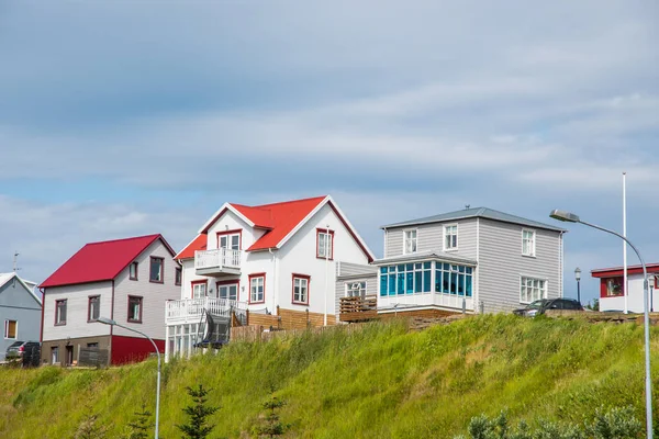 Utsikt Över Staden Husavik Norra Island — Stockfoto