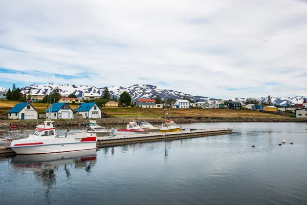 Aldeia Hrisey Eyjafjordur Islândia Norte — Fotografia de Stock