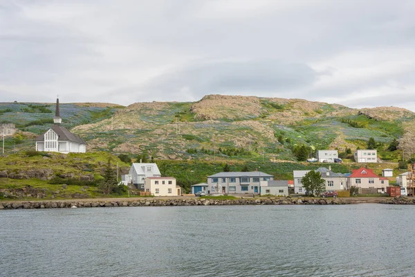 Ville Holmavik Dans Fjord Steingrimsfjordur Strandir Islande Nord — Photo