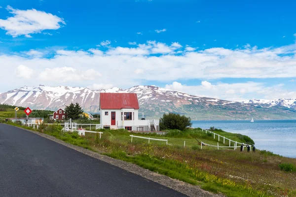 冰岛北部Eyjafjordur Hrisey岛海岸线 — 图库照片