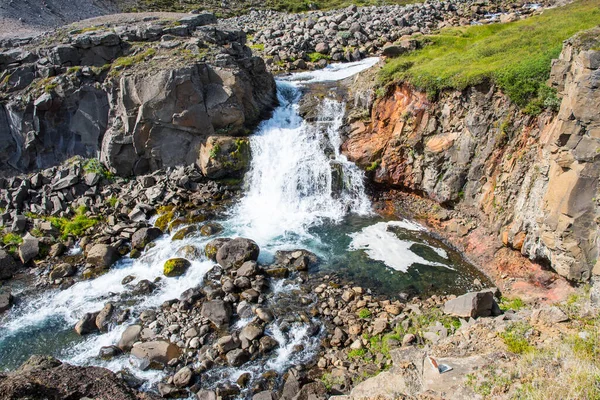 Rjukandafoss Vattenfall Jokuldalur Nordöstra Island — Stockfoto
