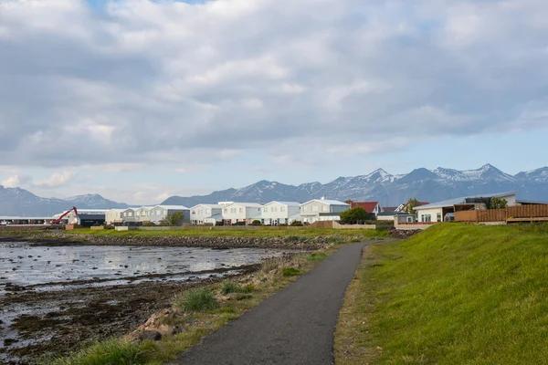 Town Hofn Hornafjordur South Iceland Sunny Summer Day — Fotografia de Stock