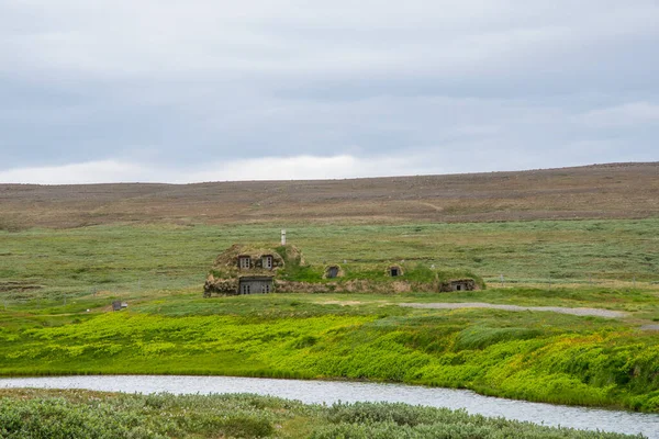 Old Farmhouse Saenautasel Jokuldalsheidi Wilderness East Iceland — Stockfoto