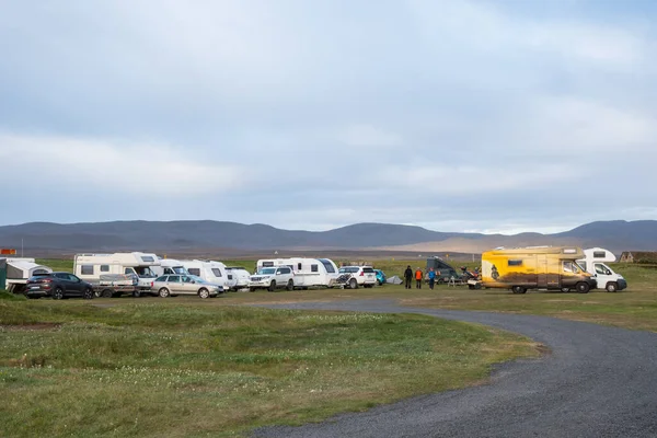 Modrudalur Iceland July 2021 Campsite Modrudalur Highlands Iceland — стокове фото