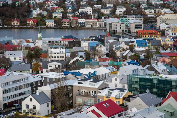 冰岛首都雷克雅未克市的景观 — 图库照片