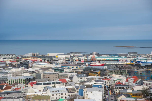 Vista Sobre Ciudad Reikiavik Capital Islandia —  Fotos de Stock