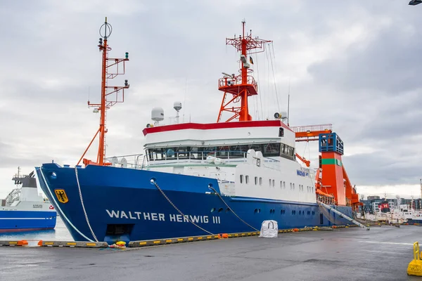 Reykjavik Iceland October 2021 Maritime Research Vessel Walther Herwig Iii — Stockfoto
