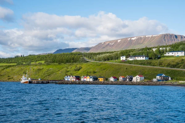Coastline Village Hjalteyri North Iceland — Foto Stock